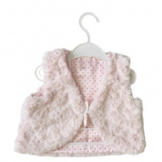 Gilet fourrure rose H&M 86 cm