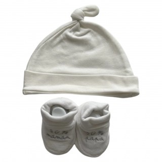 Bonnet 0/3 mois + chaussons