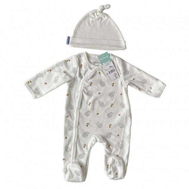 Pyjama IN EXTENSO 56 cm + bonnet 0/3 mois