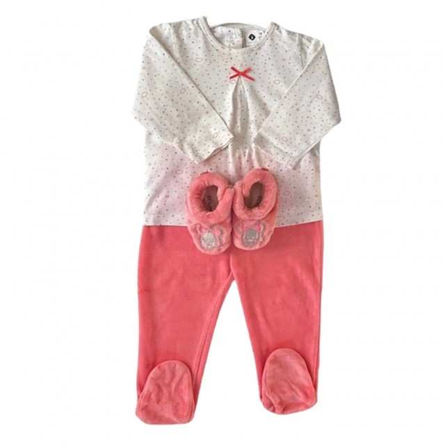 Pyjama GRAIN DE BLE 71 cm + chaussons Minnie