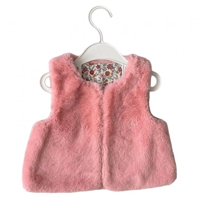 Gilet fourrure ROSE 74 cm